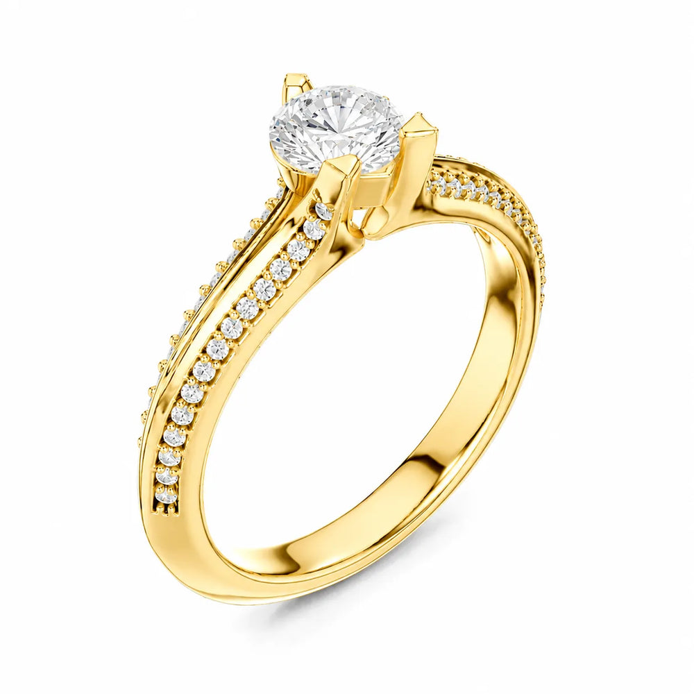 Promise of the Heart Ring with Side Stone