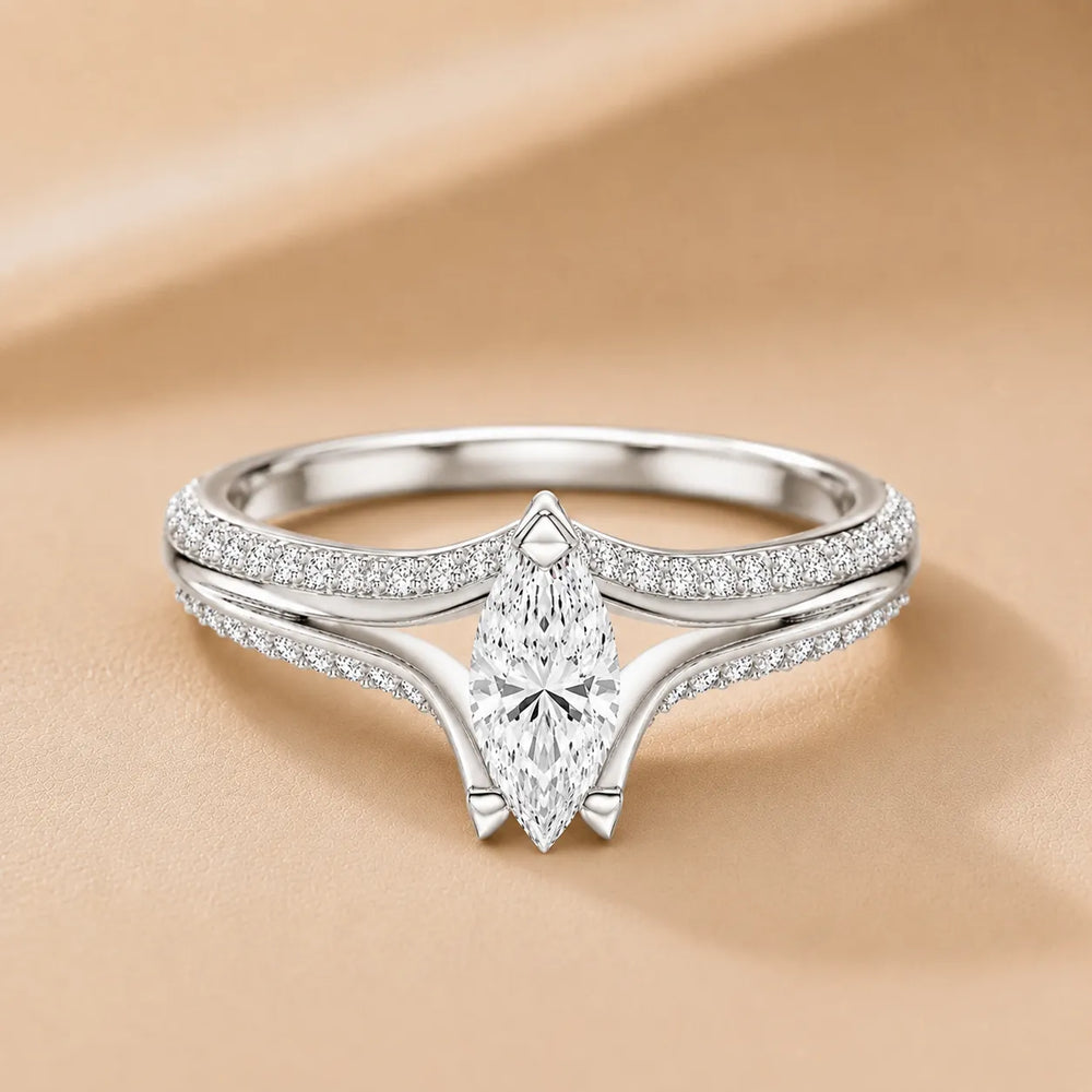 Promise of the Heart Ring with Side Stone