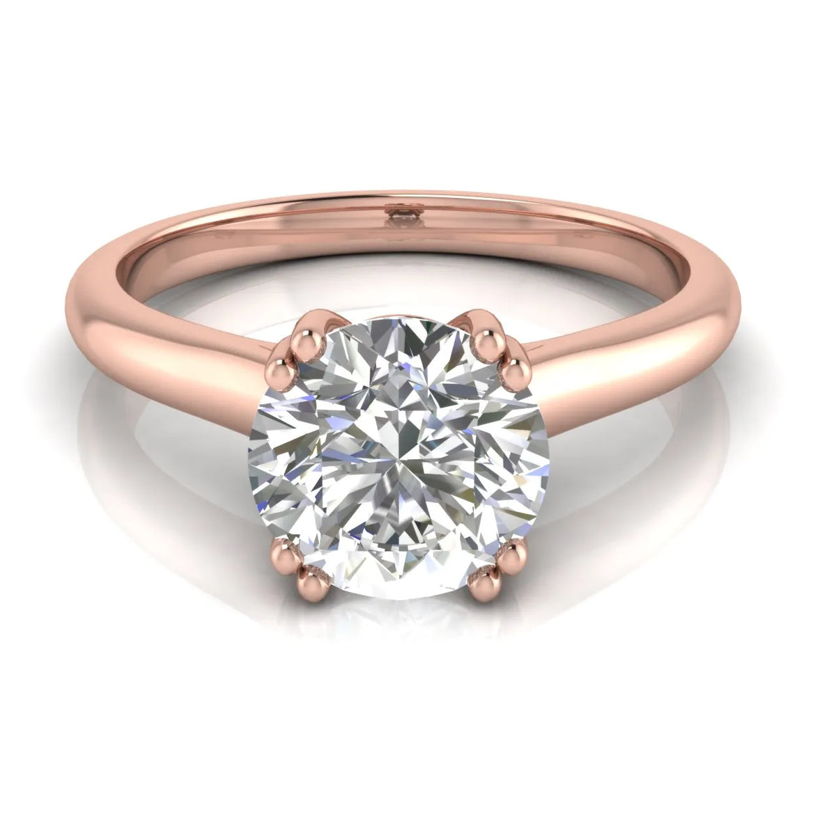 Elegant Solitaire Ring with Refined Prong Setting
