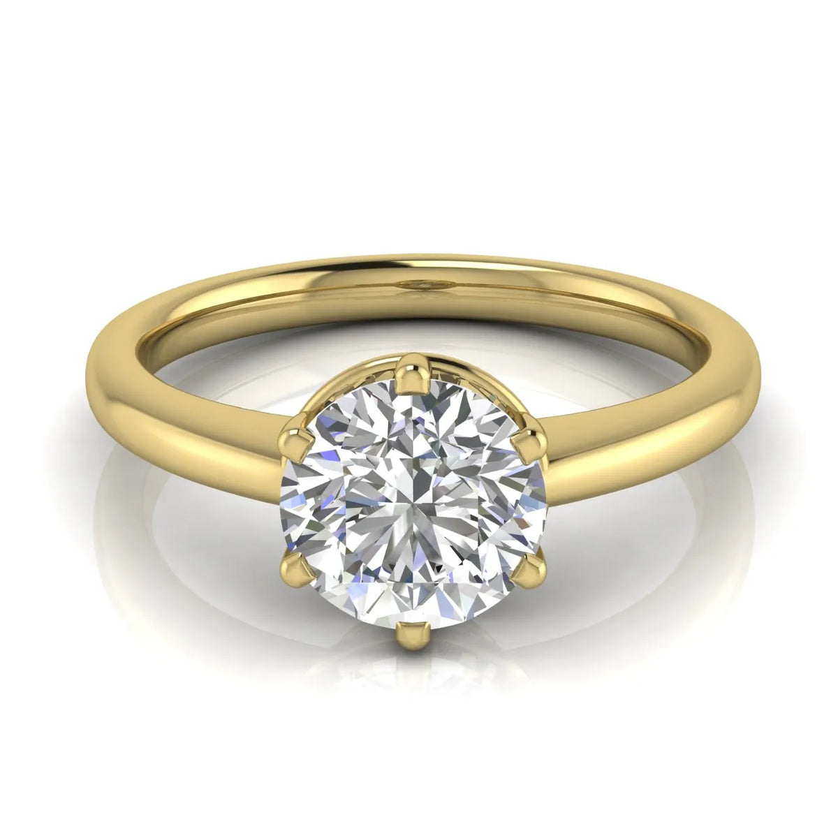 Elegant Solitaire Ring with Classic Prong Setting