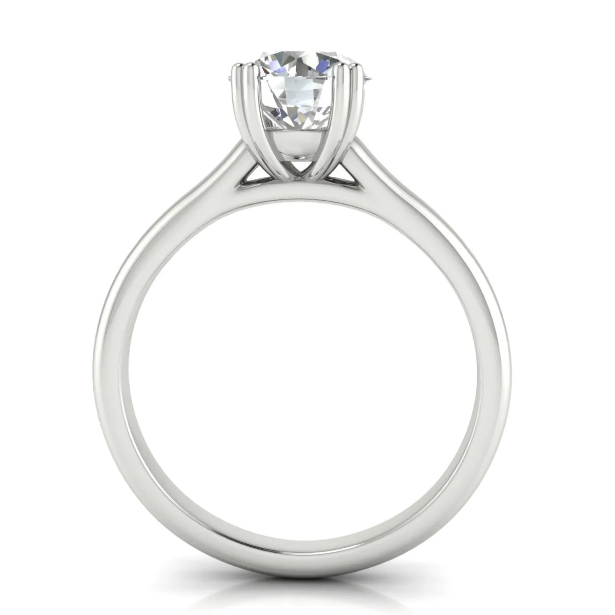 Elegant Solitaire Ring with Refined Prong Setting
