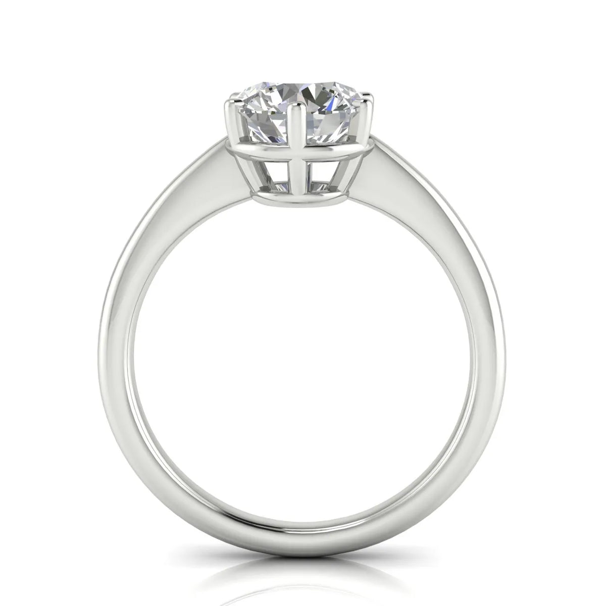 Elegant Solitaire Ring with Classic Prong Setting