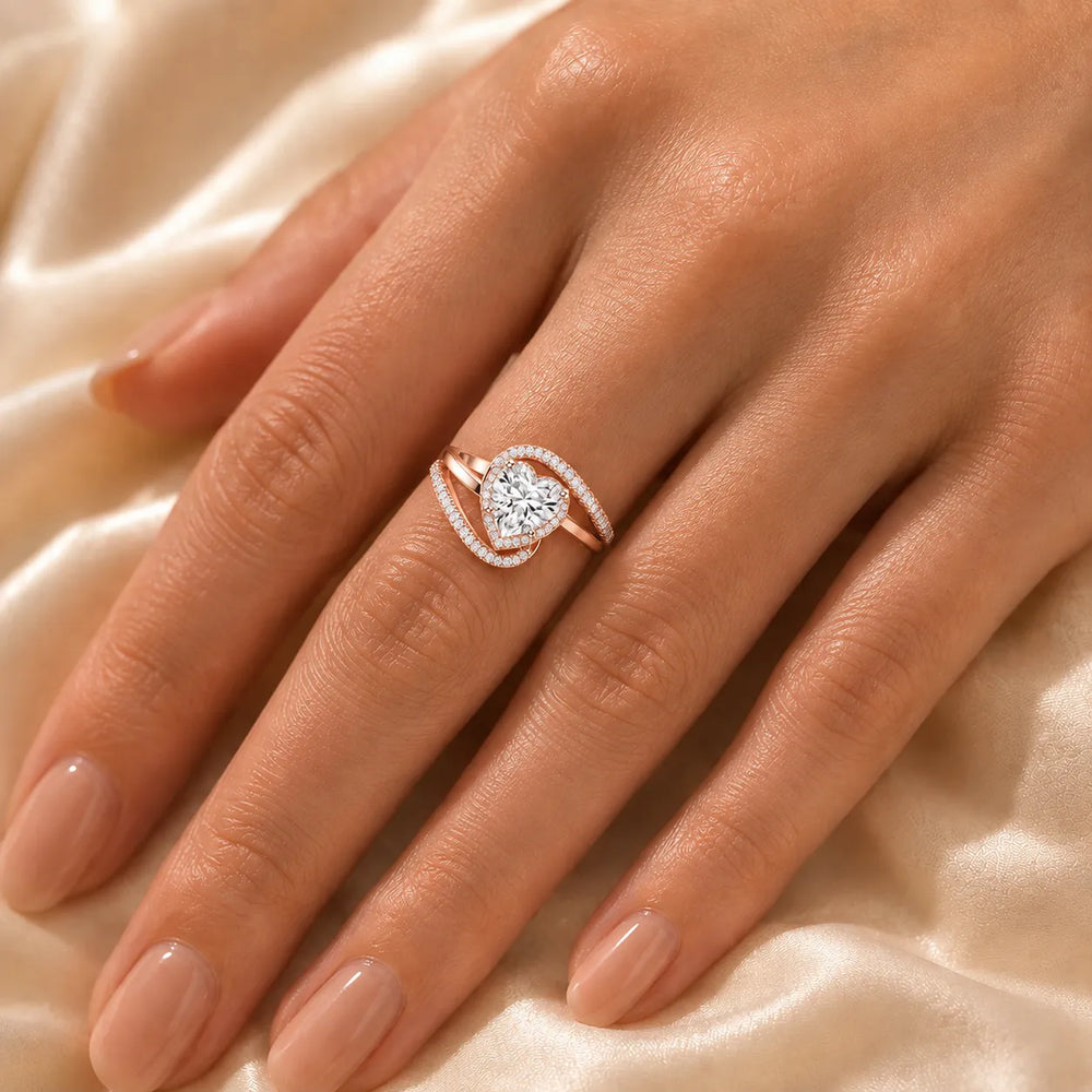 Oval Radiance Twist Engagement Ring