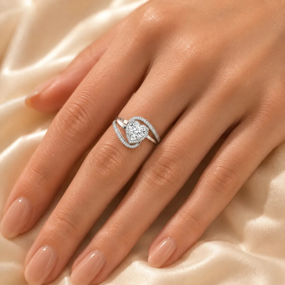 Oval Radiance Twist Engagement Ring
