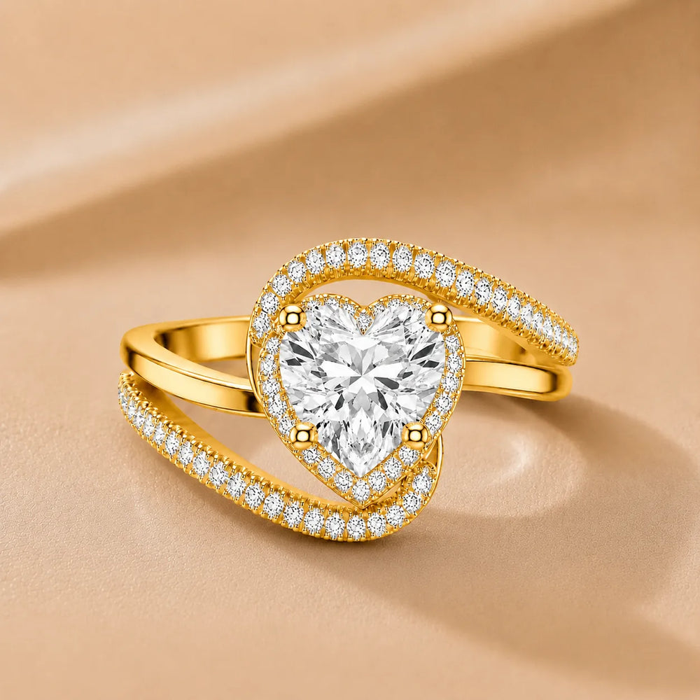 Oval Radiance Twist Engagement Ring