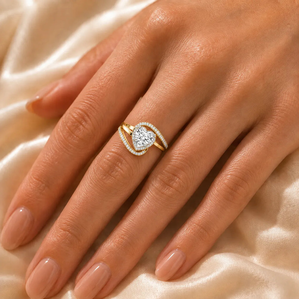 Oval Radiance Twist Engagement Ring