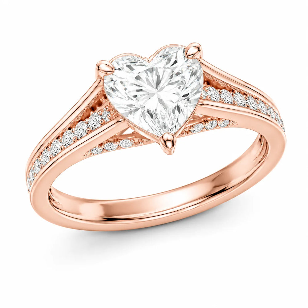 Step-Cut Harmony Radiance Halo Ring