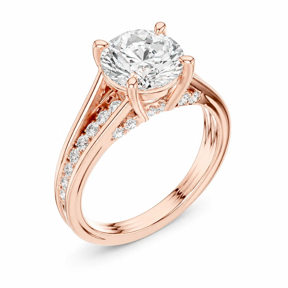 Step-Cut Harmony Radiance Halo Ring