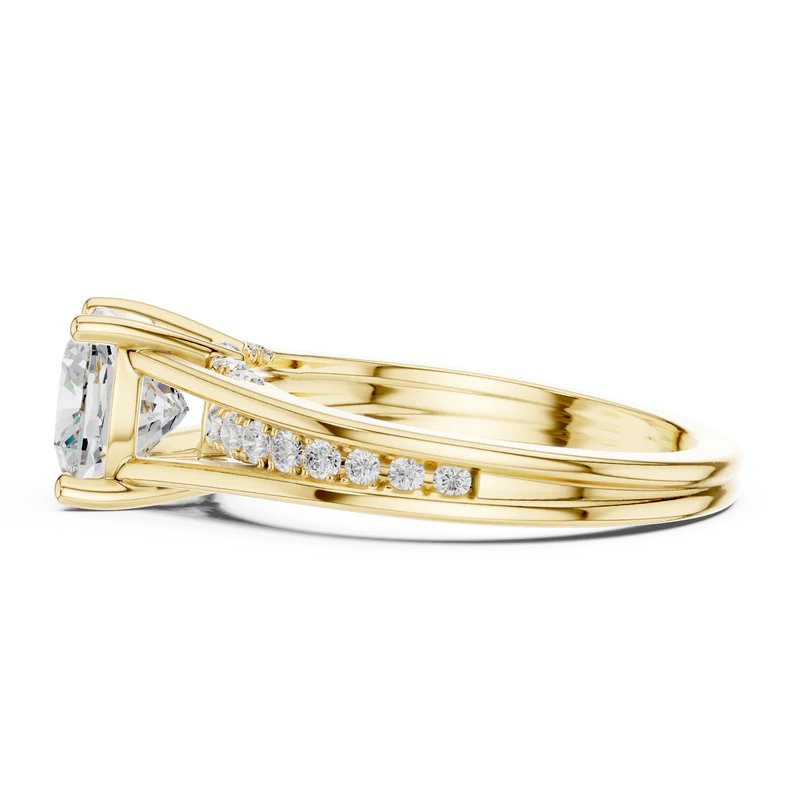 Step-Cut Harmony Radiance Halo Ring