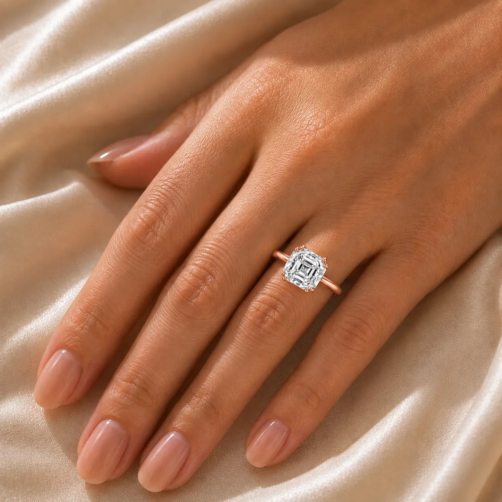 Elegant Solitaire Ring with Refined Prong Setting