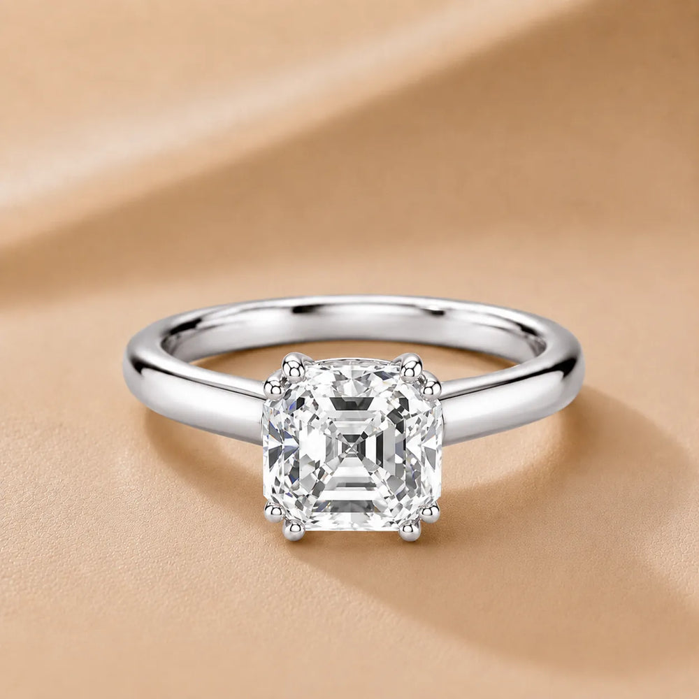 Elegant Solitaire Ring with Refined Prong Setting