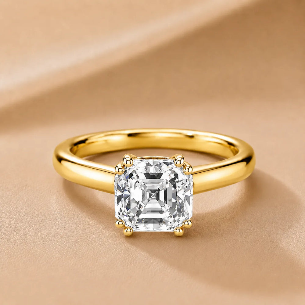Elegant Solitaire Ring with Refined Prong Setting