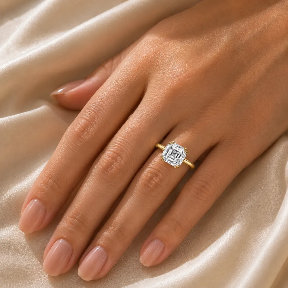 Elegant Solitaire Ring with Refined Prong Setting