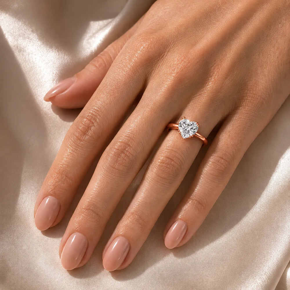 Elegant Solitaire Ring with Refined Prong Setting