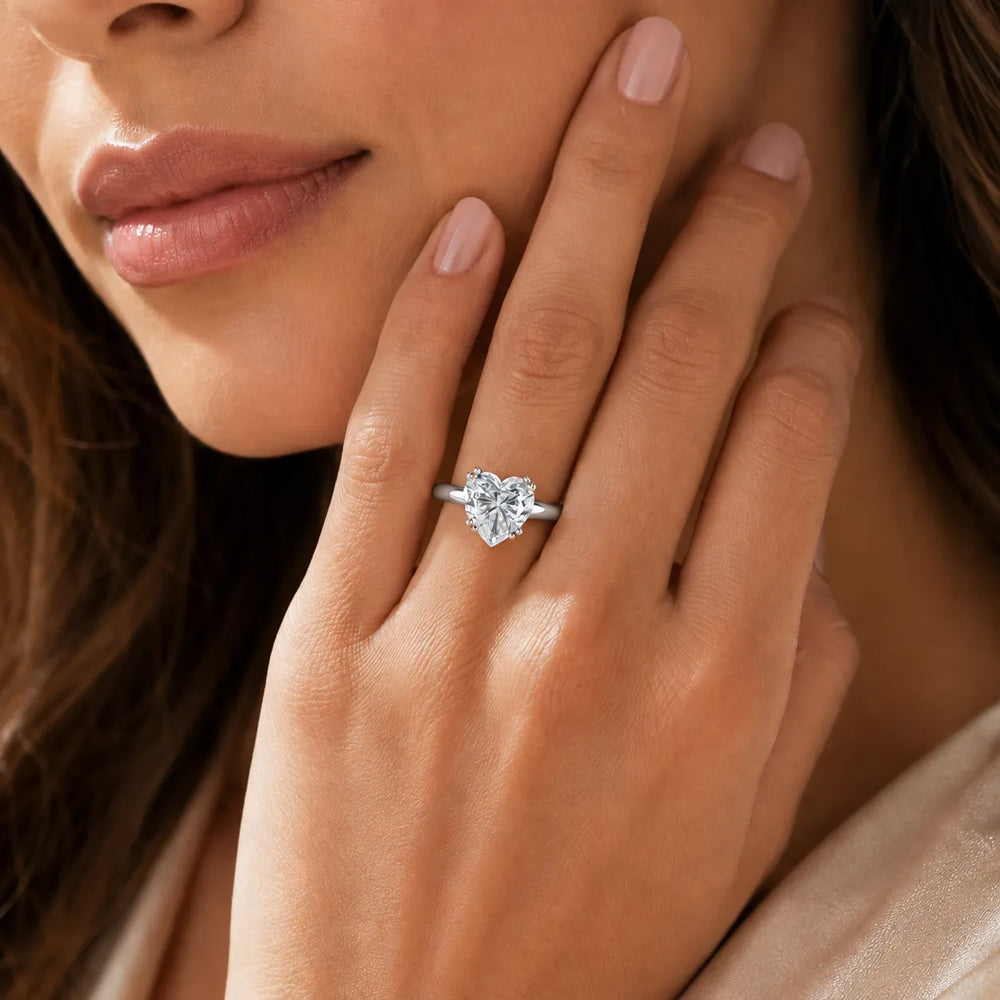 Elegant Solitaire Ring with Refined Prong Setting