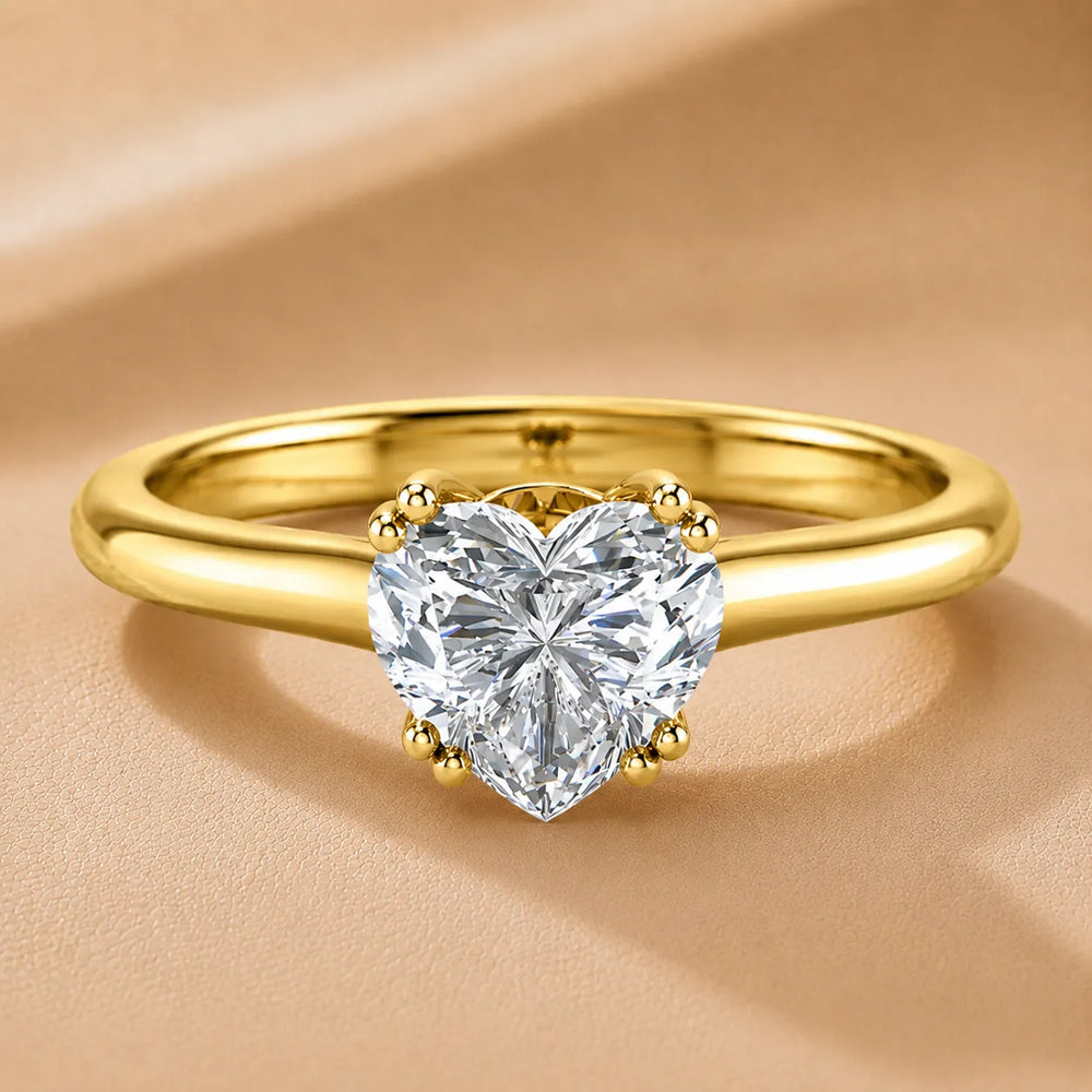 Elegant Solitaire Ring with Refined Prong Setting