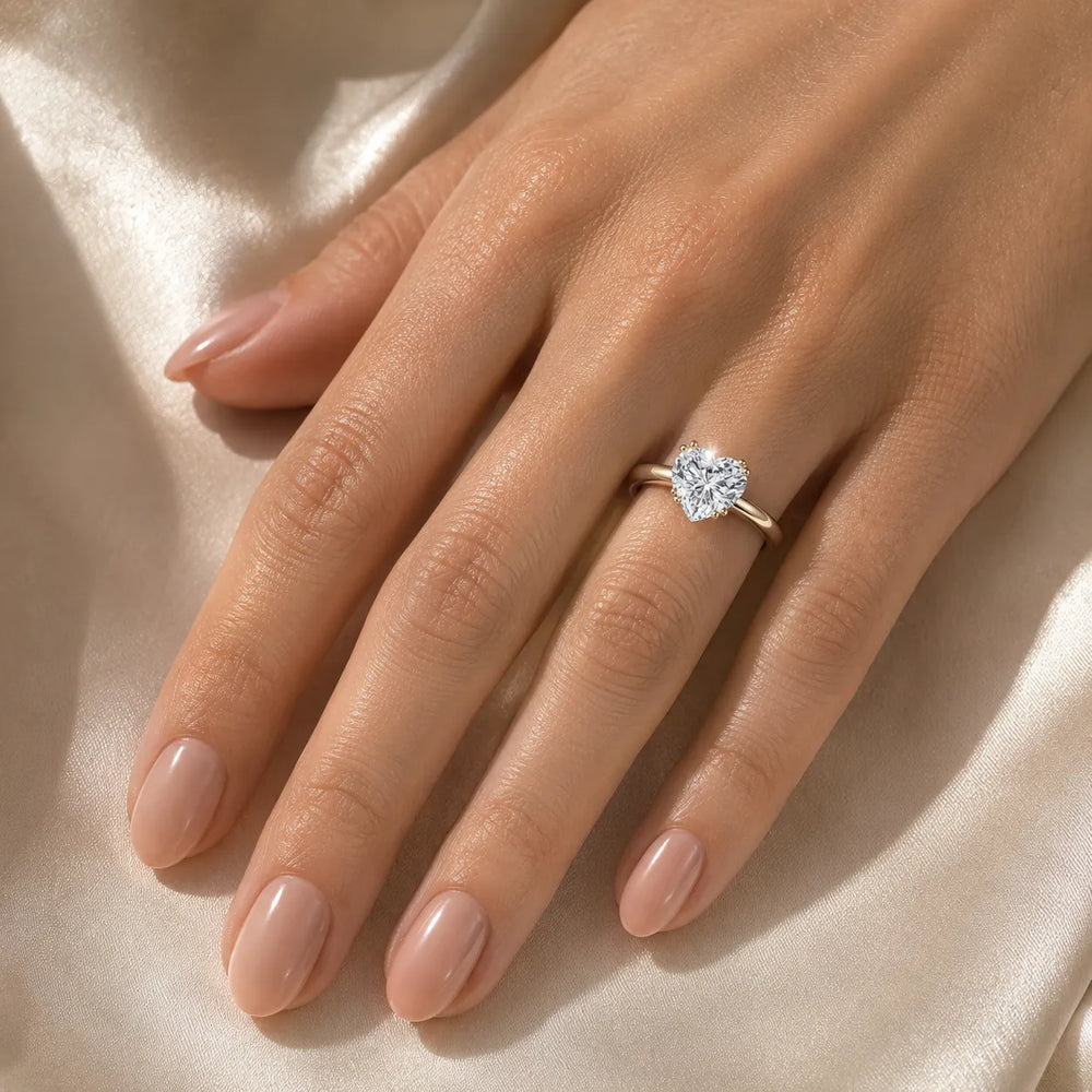 Elegant Solitaire Ring with Refined Prong Setting