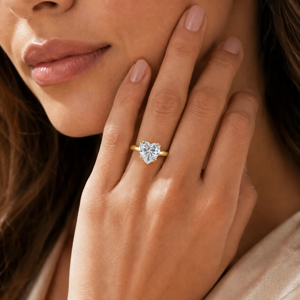 Elegant Solitaire Ring with Refined Prong Setting