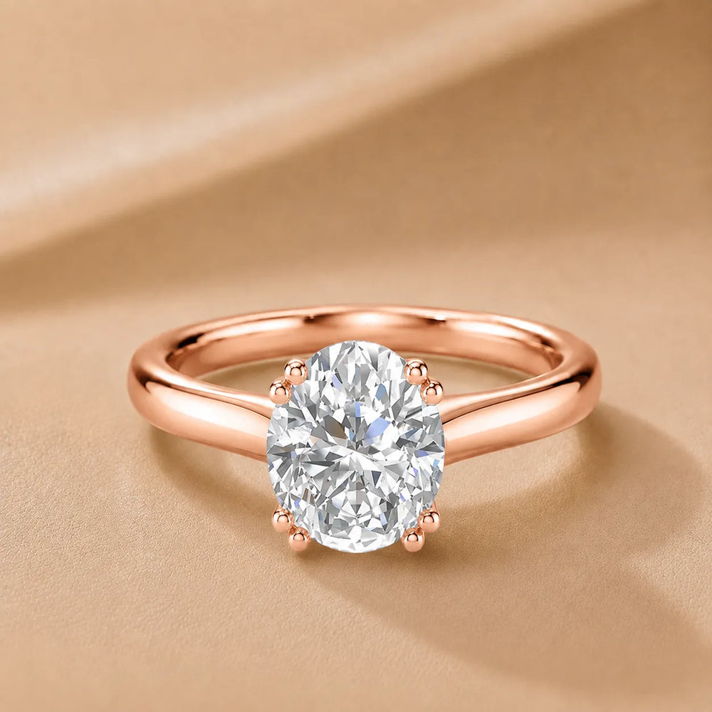 Elegant Solitaire Ring with Refined Prong Setting