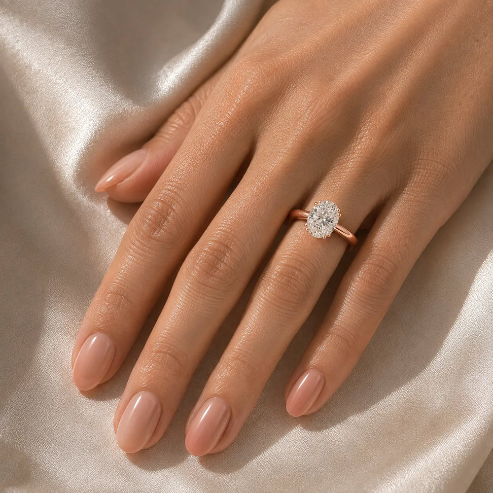 Elegant Solitaire Ring with Refined Prong Setting