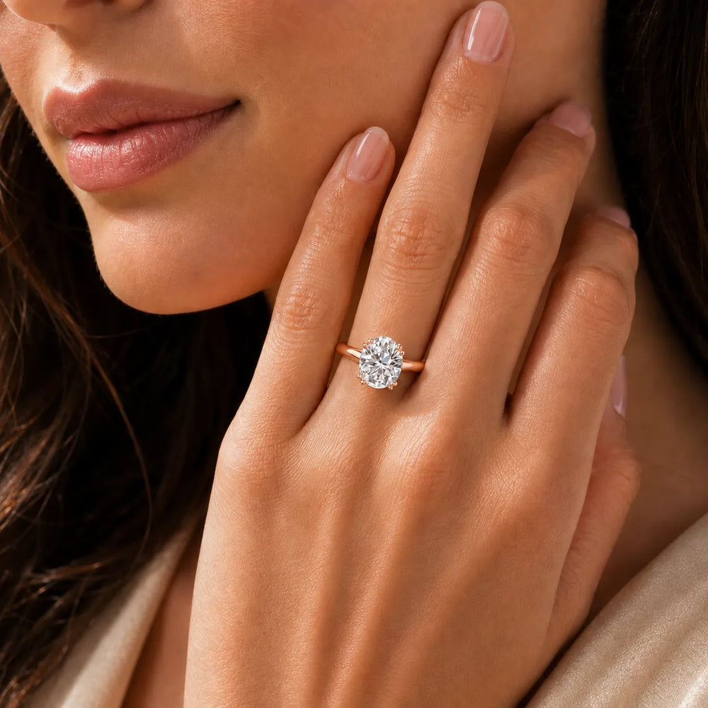 Elegant Solitaire Ring with Refined Prong Setting