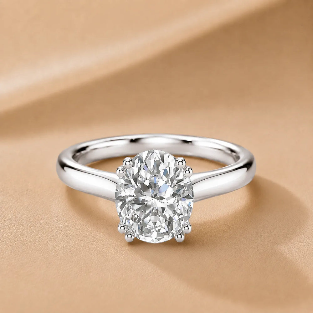 Elegant Solitaire Ring with Refined Prong Setting