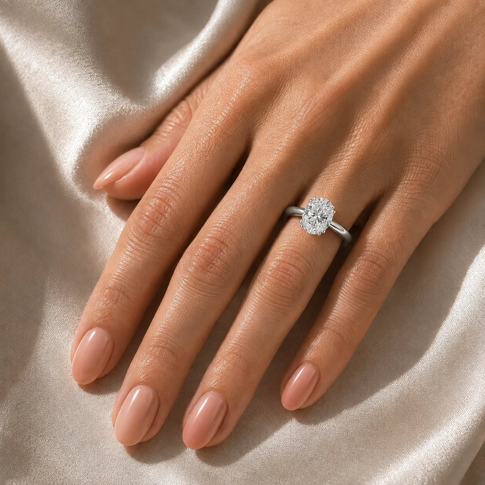 Elegant Solitaire Ring with Refined Prong Setting