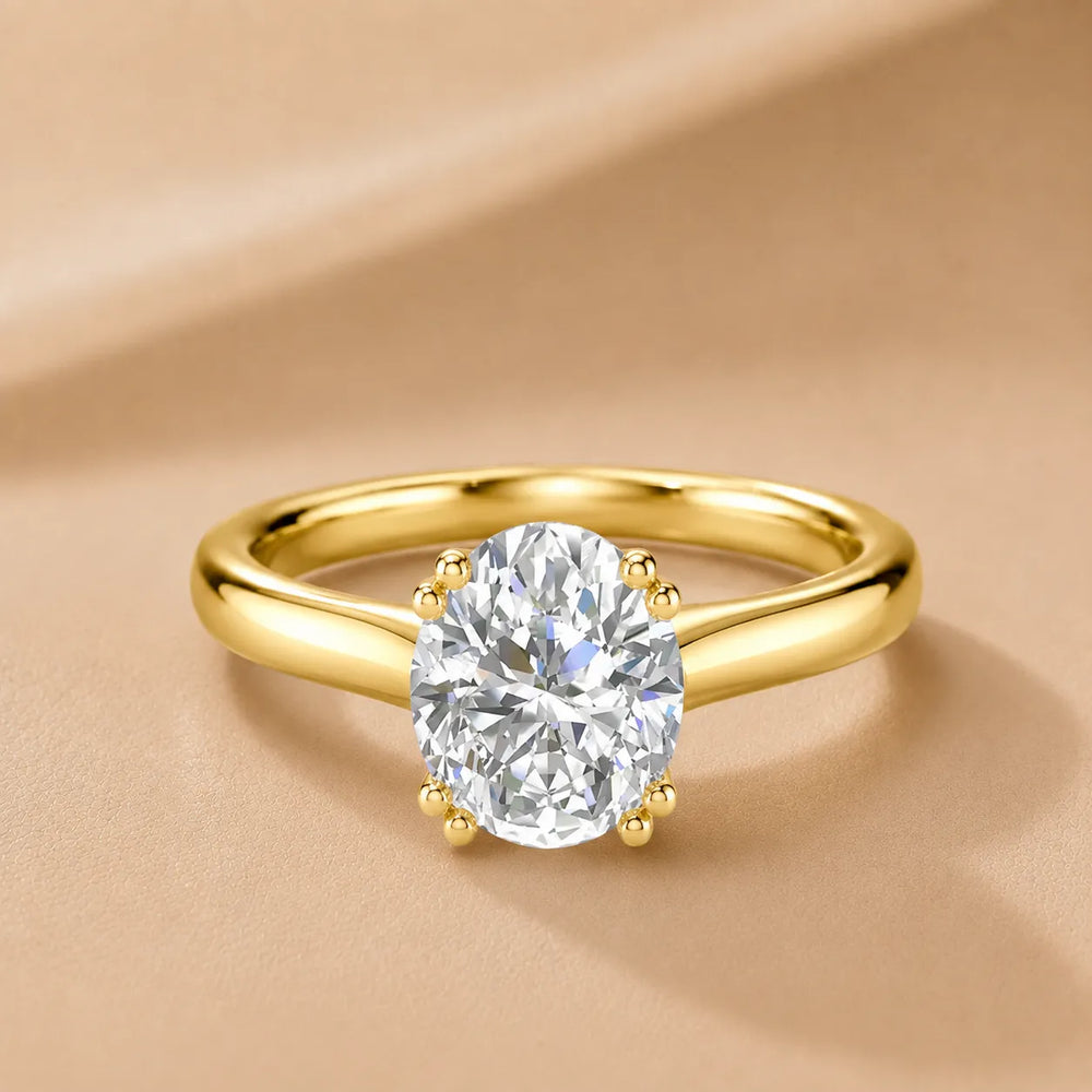 Elegant Solitaire Ring with Refined Prong Setting