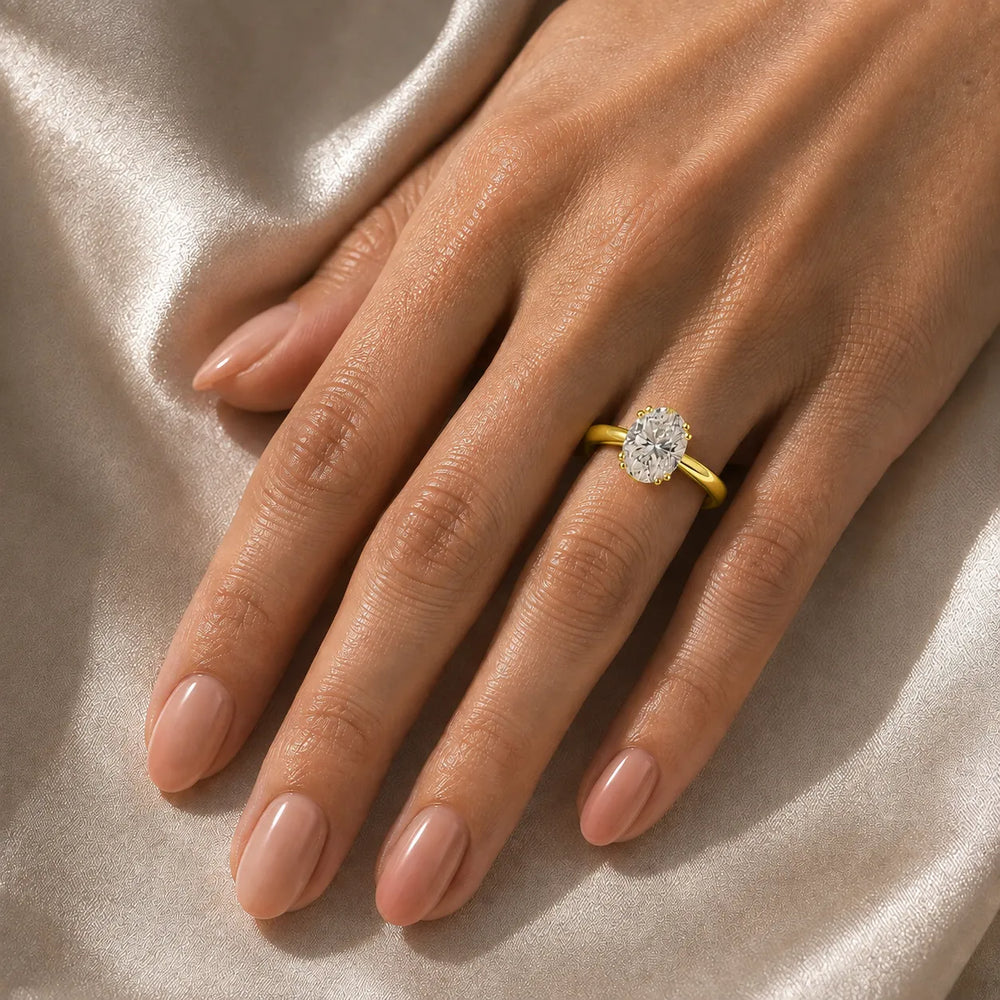 Elegant Solitaire Ring with Refined Prong Setting