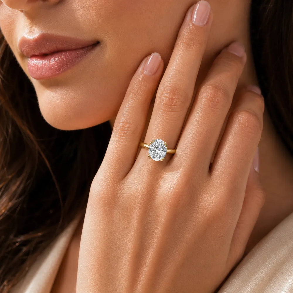 Elegant Solitaire Ring with Refined Prong Setting