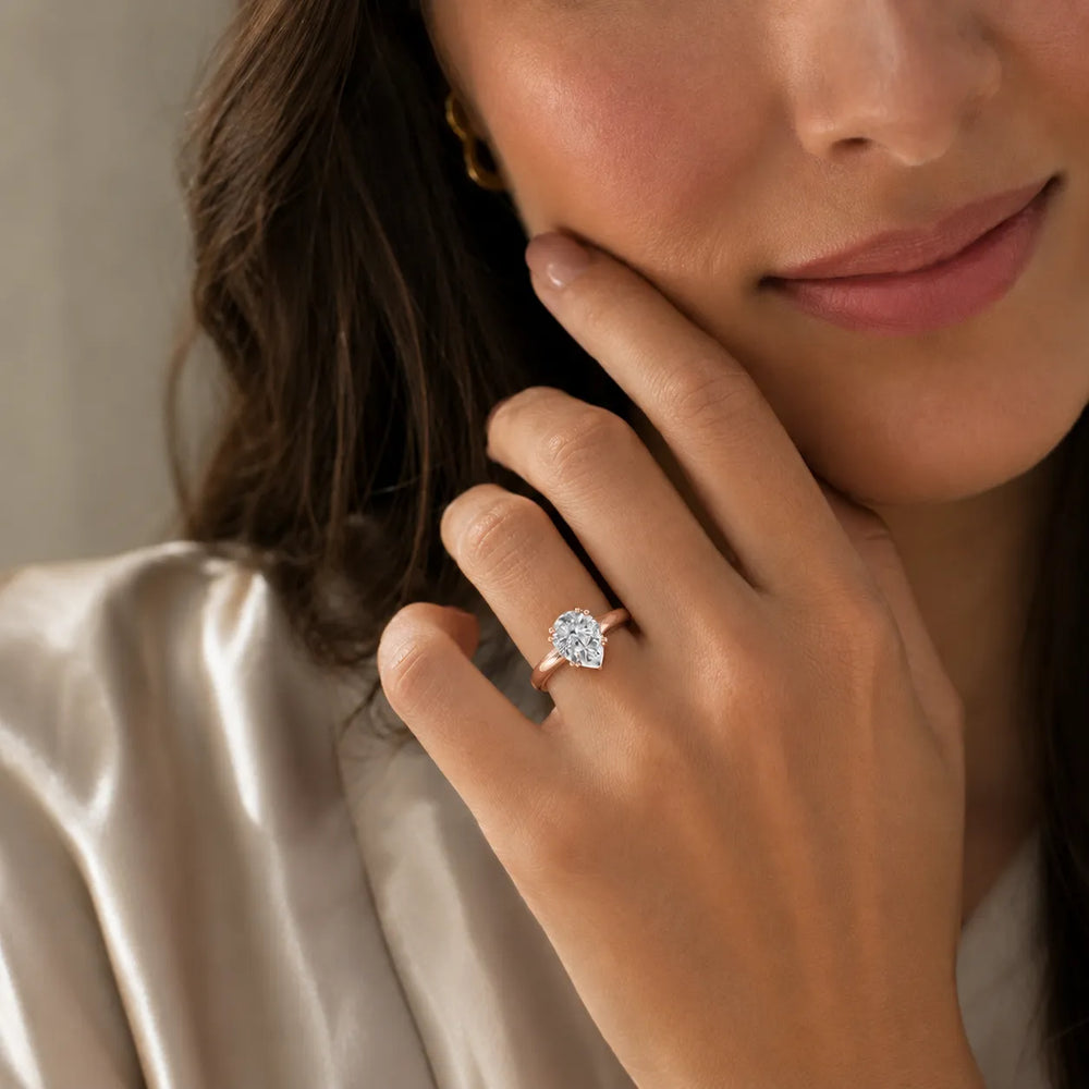 Elegant Solitaire Ring with Refined Prong Setting