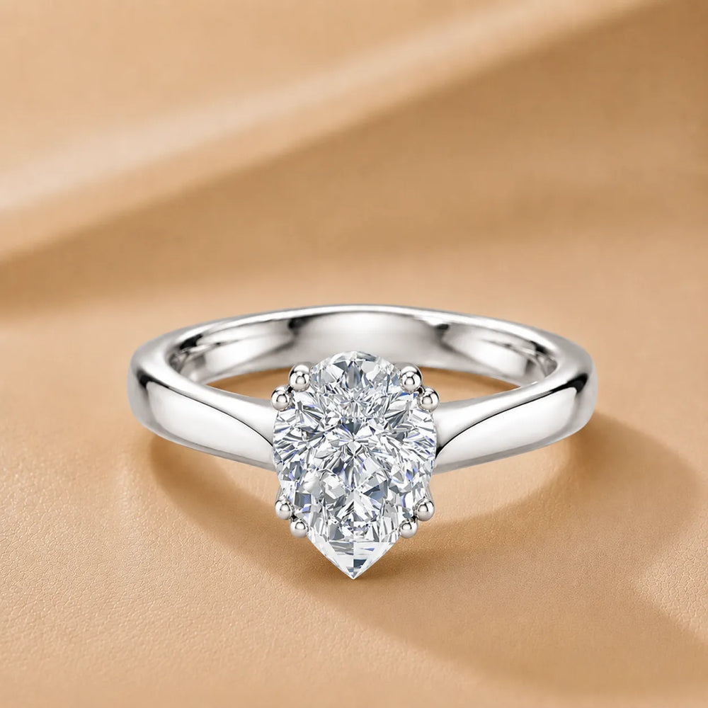 Elegant Solitaire Ring with Refined Prong Setting