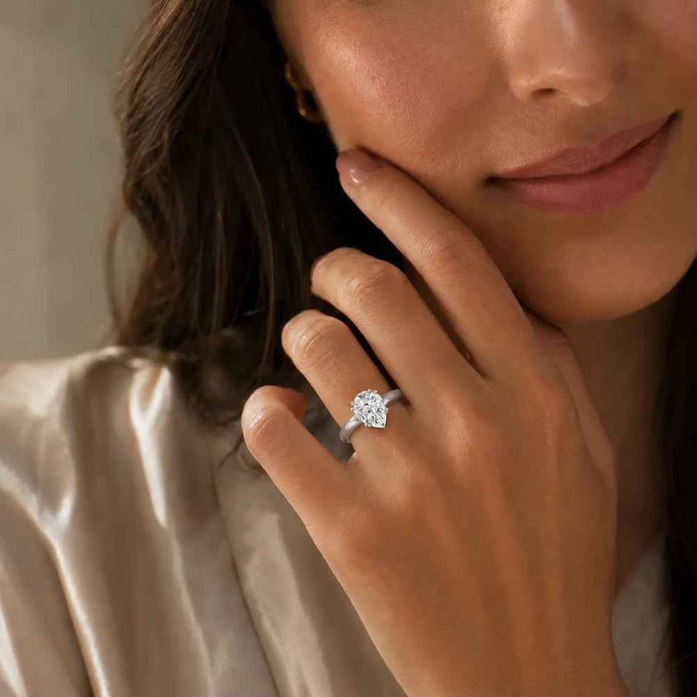 Elegant Solitaire Ring with Refined Prong Setting