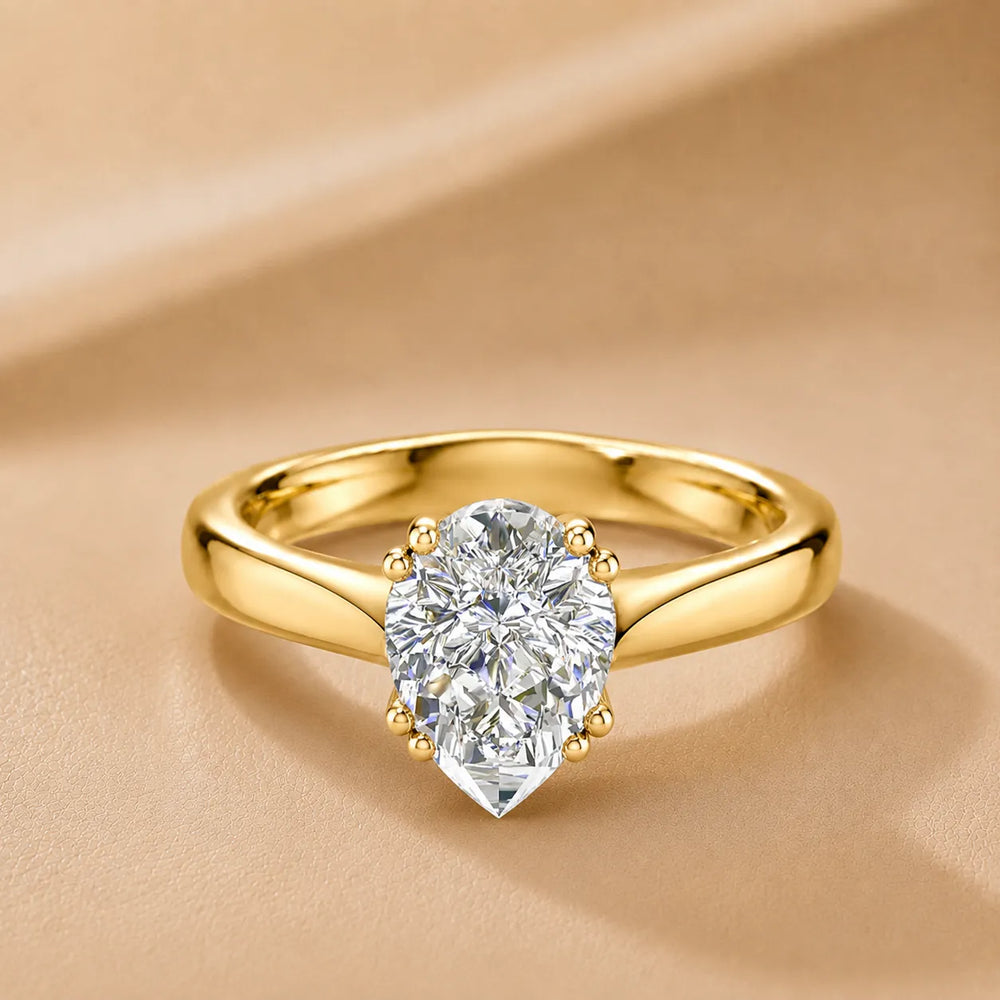 Elegant Solitaire Ring with Refined Prong Setting