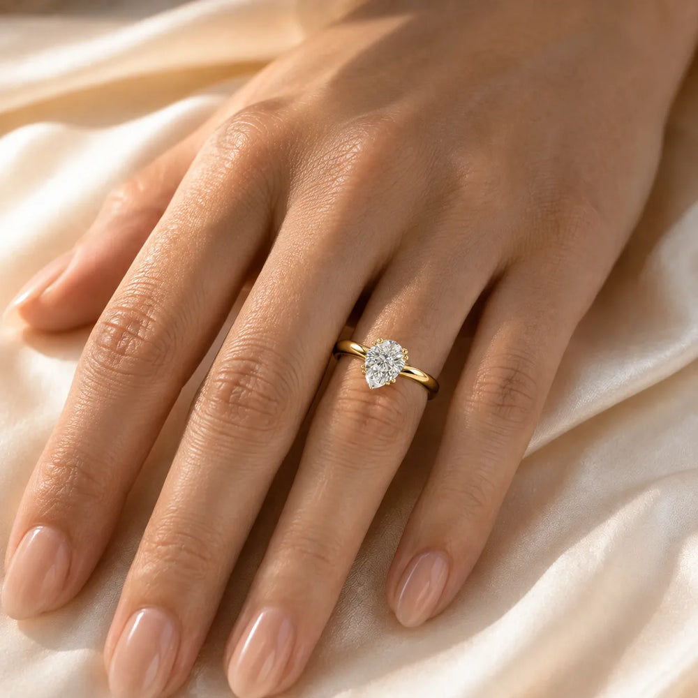 Elegant Solitaire Ring with Refined Prong Setting