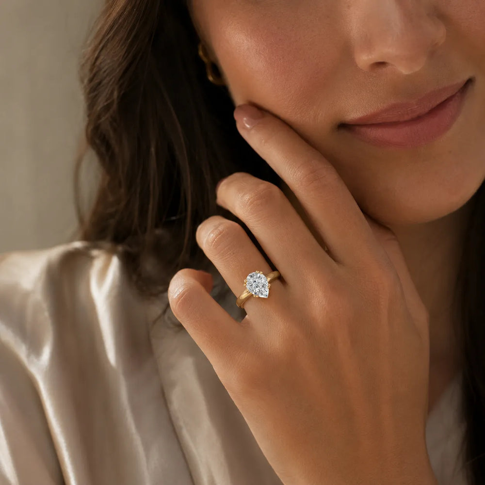 Elegant Solitaire Ring with Refined Prong Setting