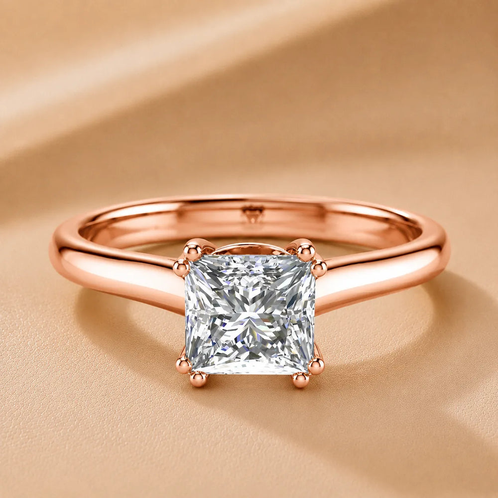 Elegant Solitaire Ring with Refined Prong Setting