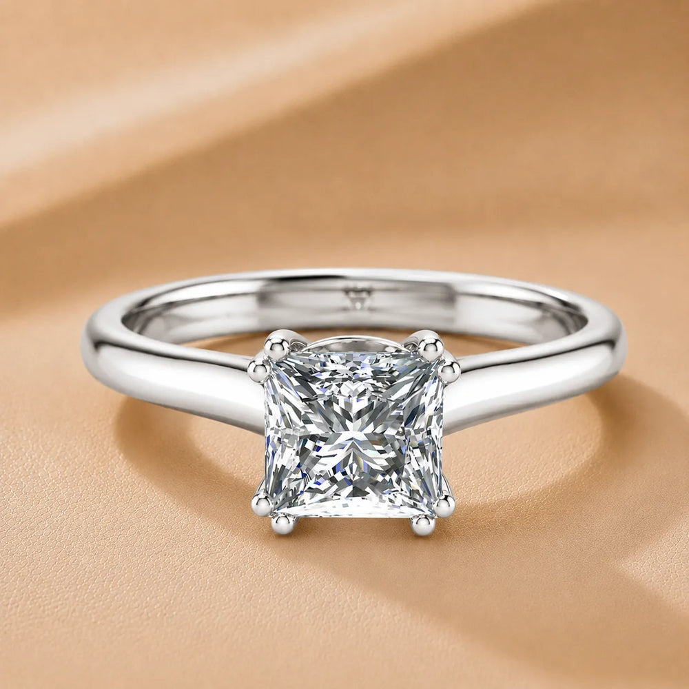 Elegant Solitaire Ring with Refined Prong Setting