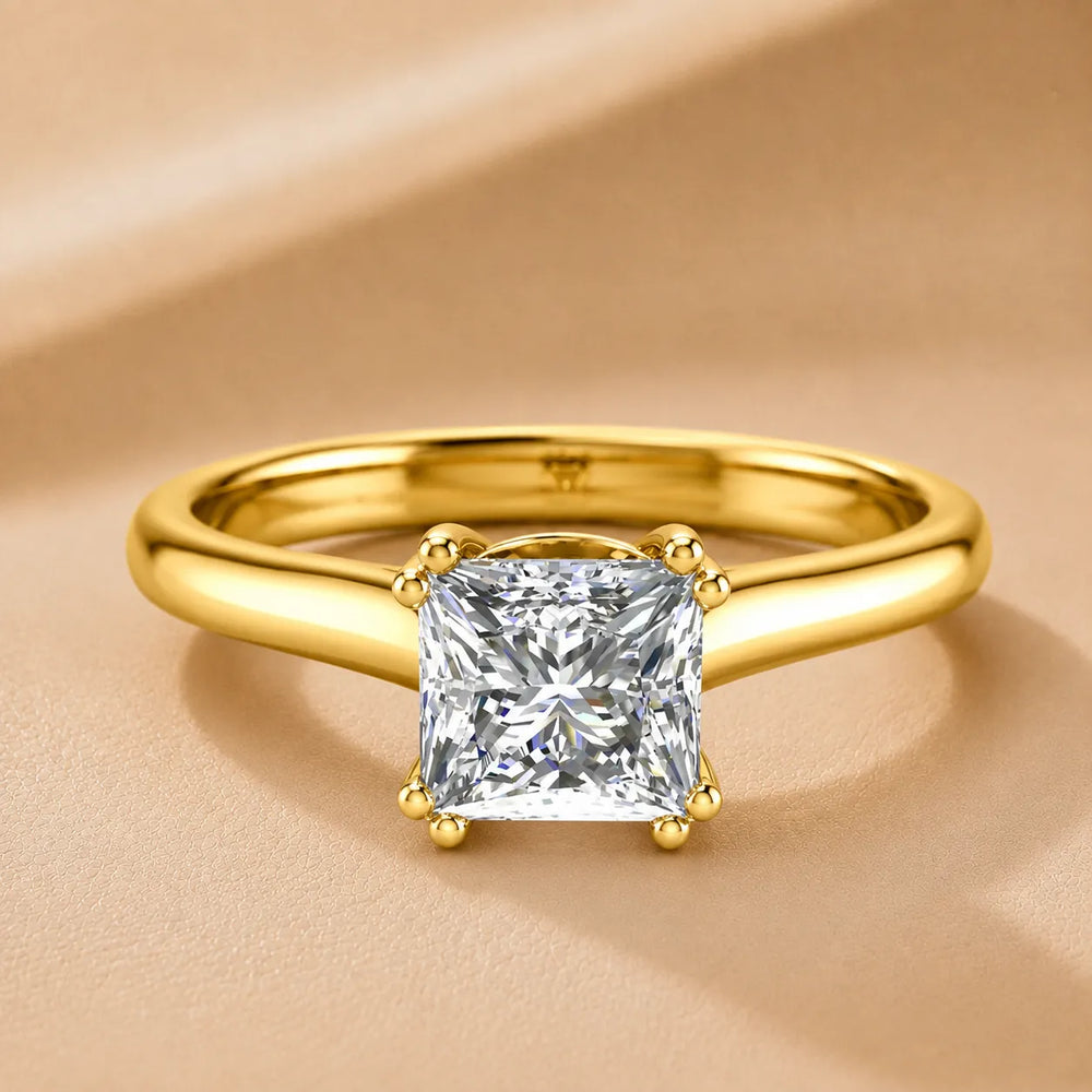 Elegant Solitaire Ring with Refined Prong Setting