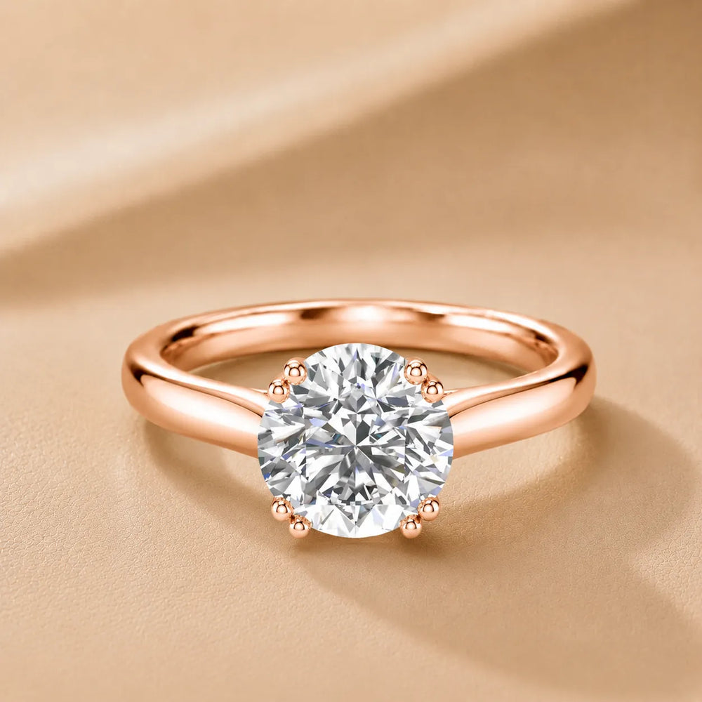 Elegant Solitaire Ring with Refined Prong Setting