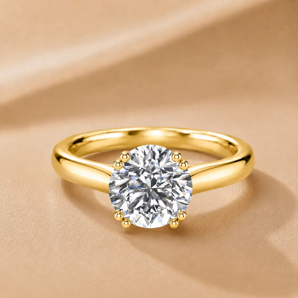 Elegant Solitaire Ring with Refined Prong Setting