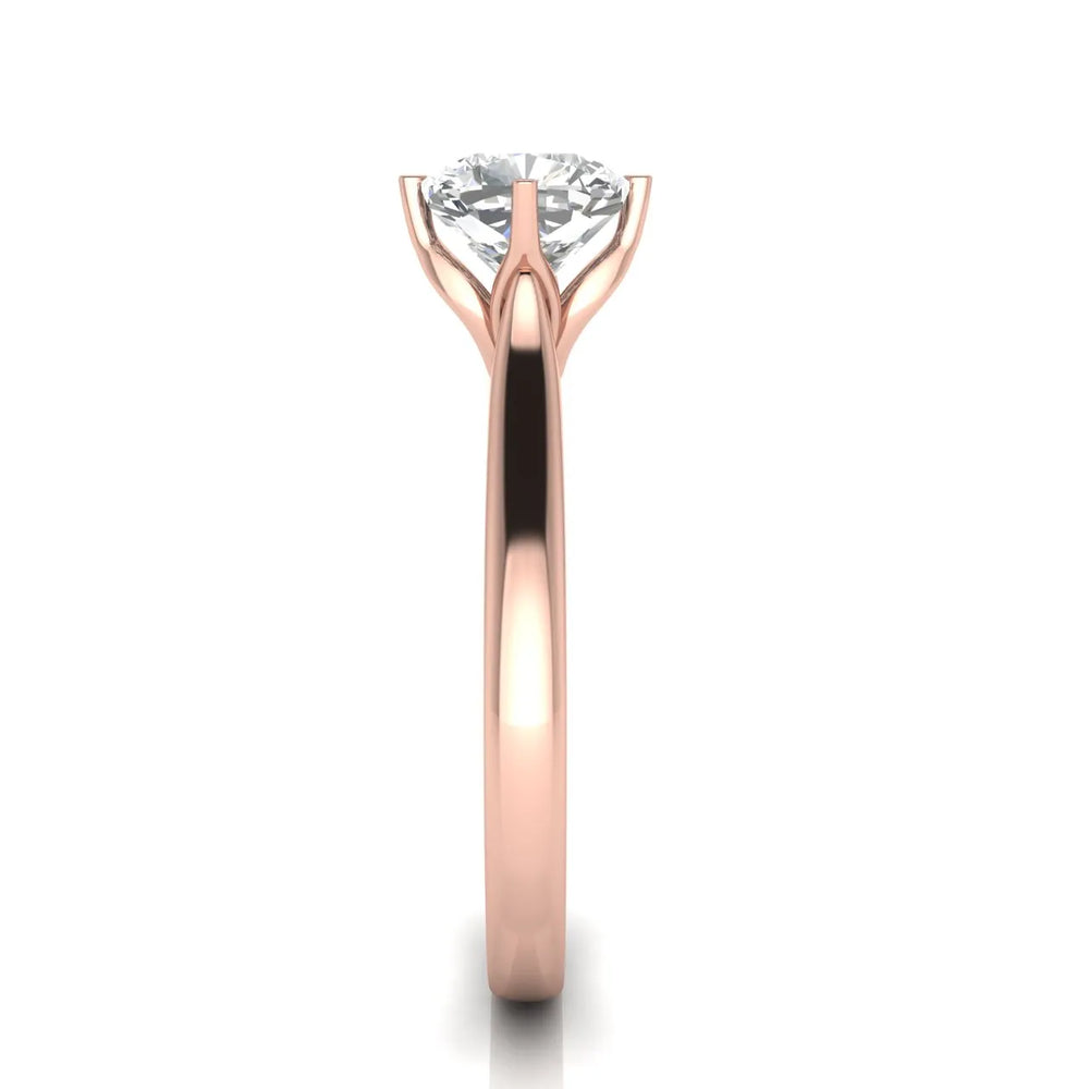 Classic Solitaire Engagement Ring with Refined Setting