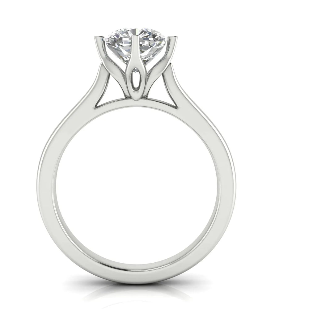 Classic Solitaire Engagement Ring with Refined Setting