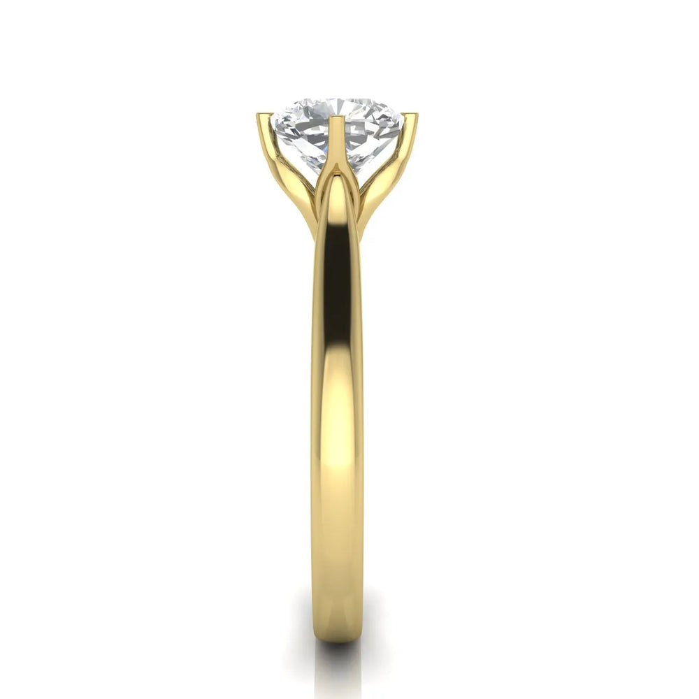 Classic Solitaire Engagement Ring with Refined Setting