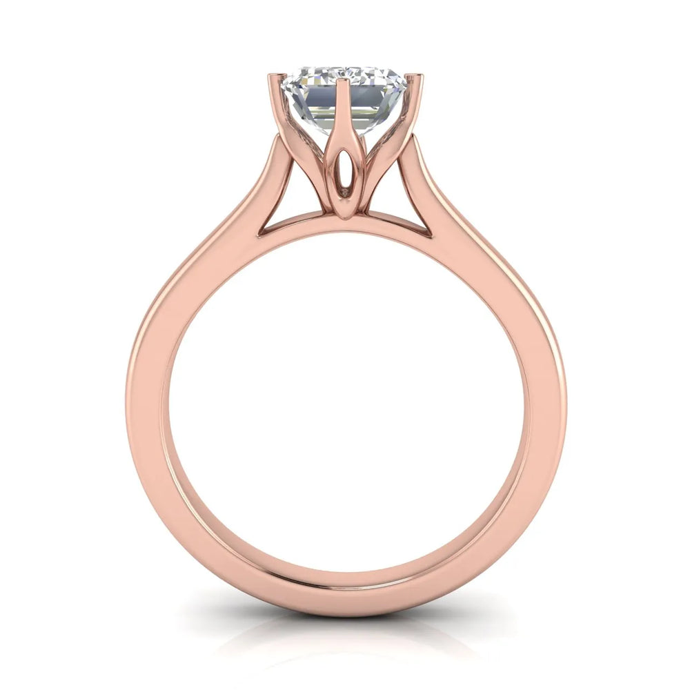 Classic Solitaire Engagement Ring with Refined Setting