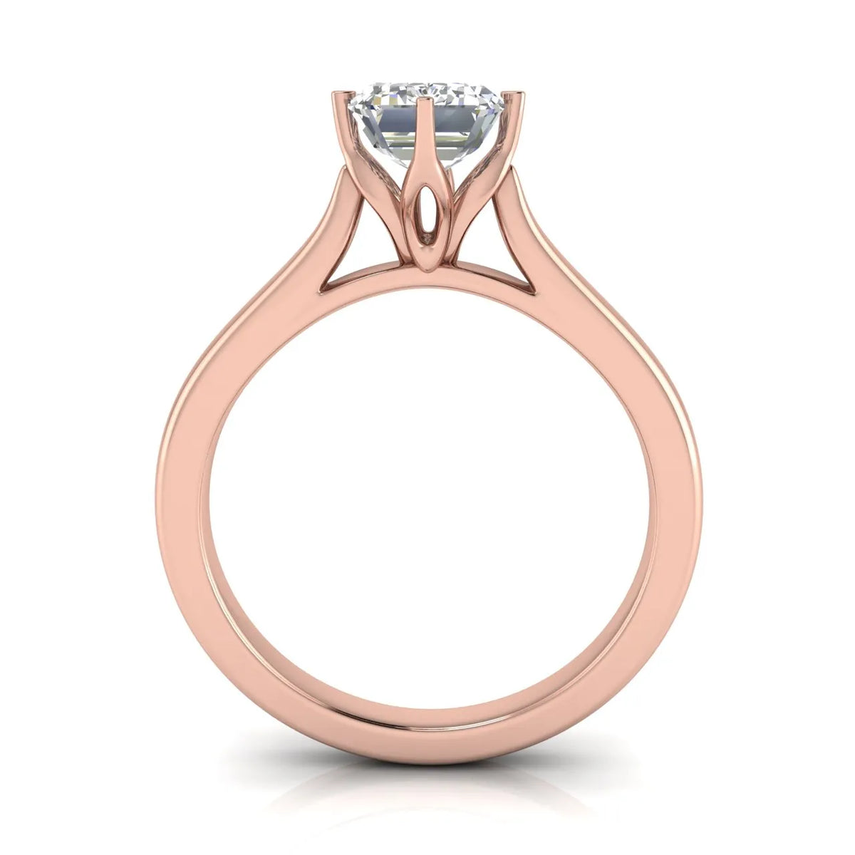 Classic Solitaire Engagement Ring with Refined Setting