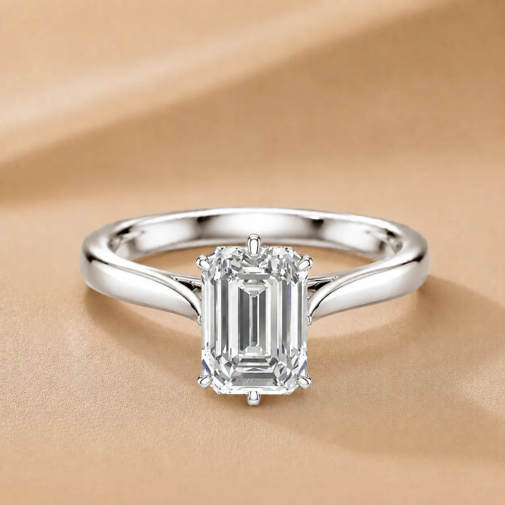 Classic Solitaire Engagement Ring with Refined Setting