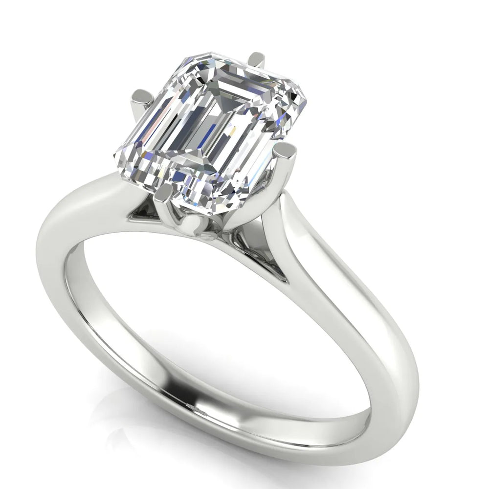 Classic Solitaire Engagement Ring with Refined Setting