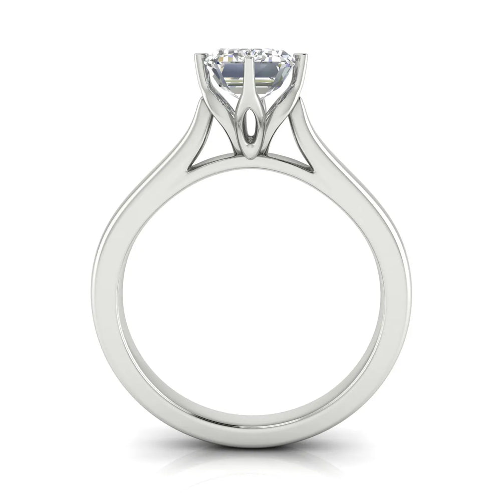 Classic Solitaire Engagement Ring with Refined Setting