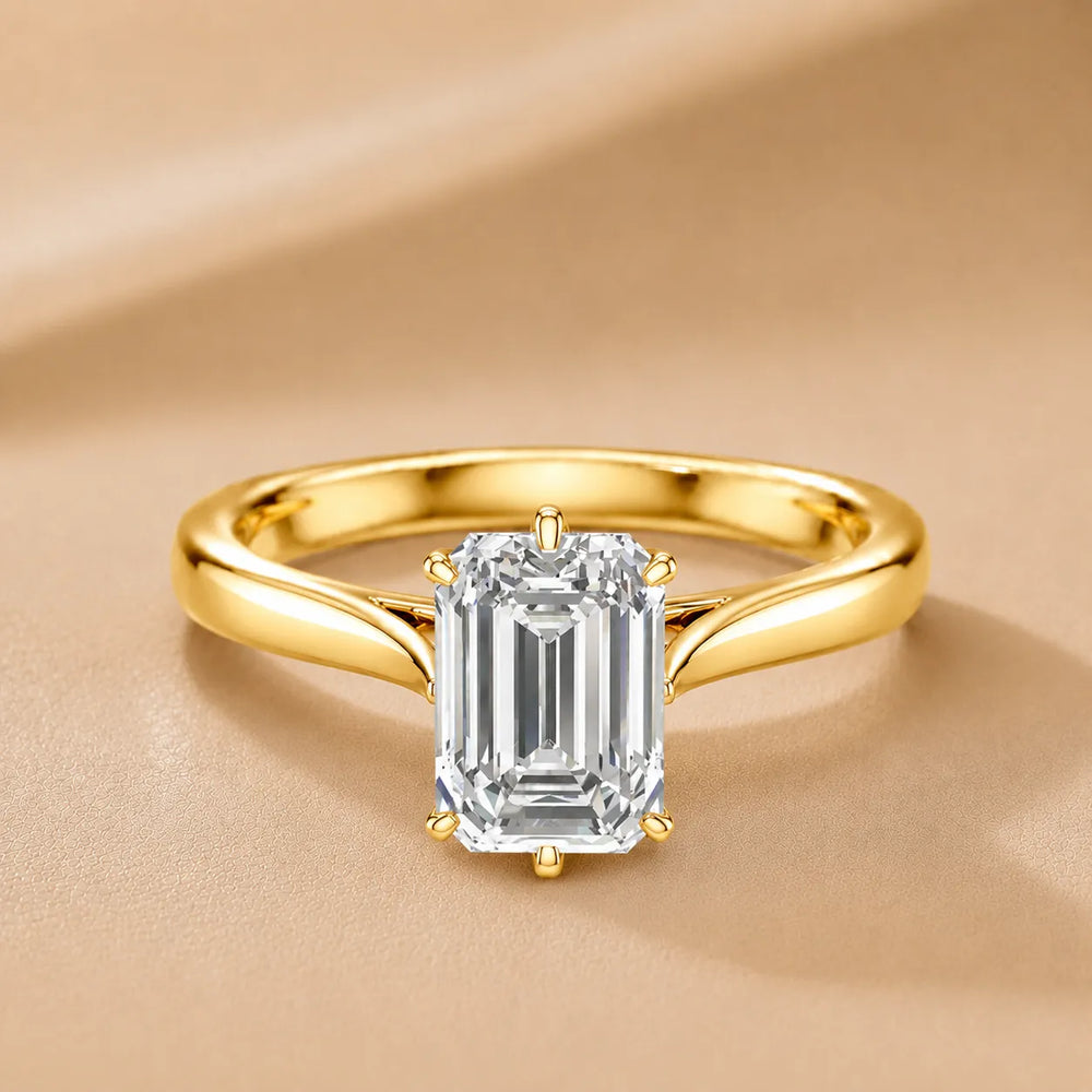 Classic Solitaire Engagement Ring with Refined Setting